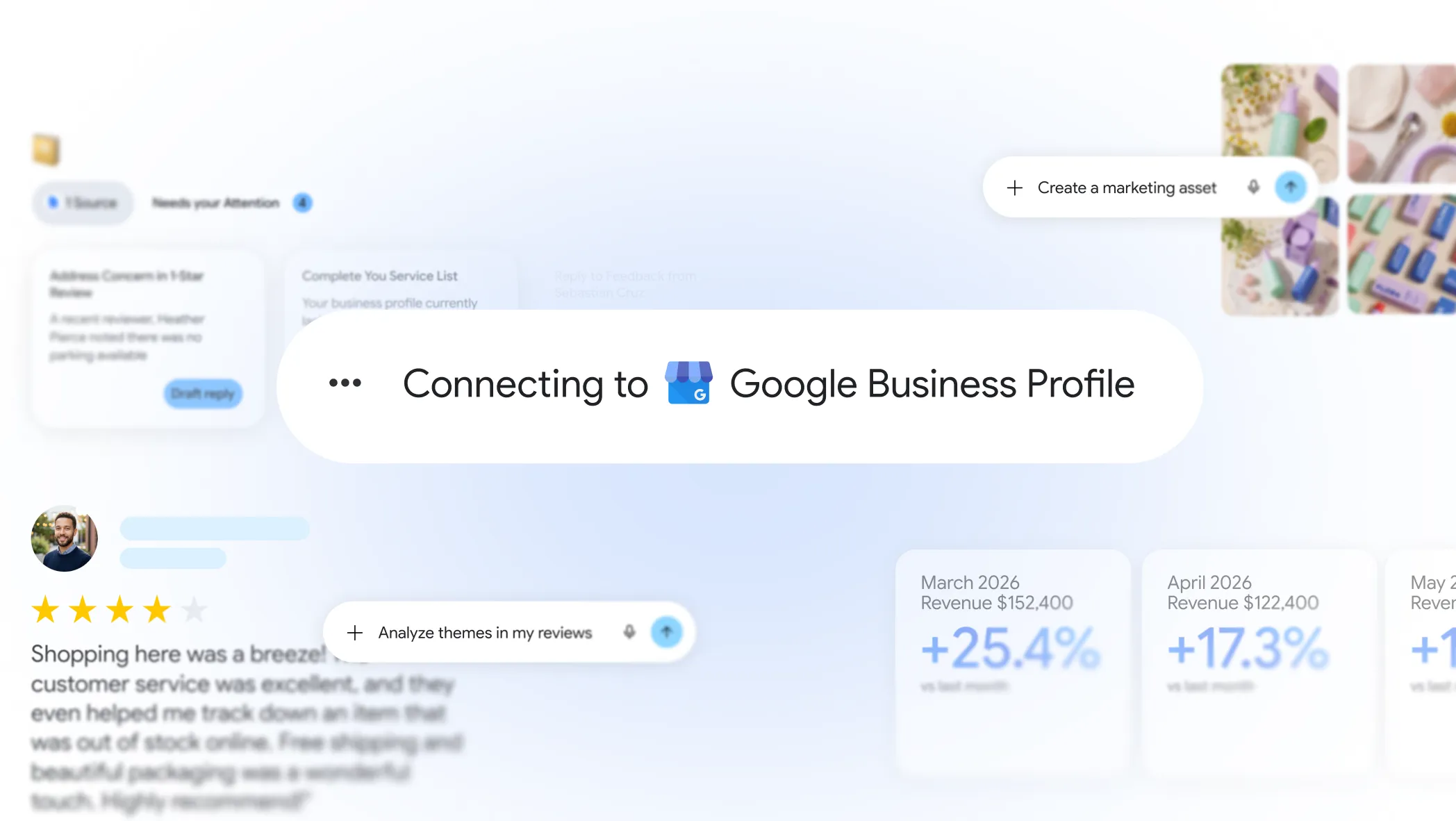 Το Google Business Profile συνδέεται με GA4 και διαχειρίζεται από το Gemini