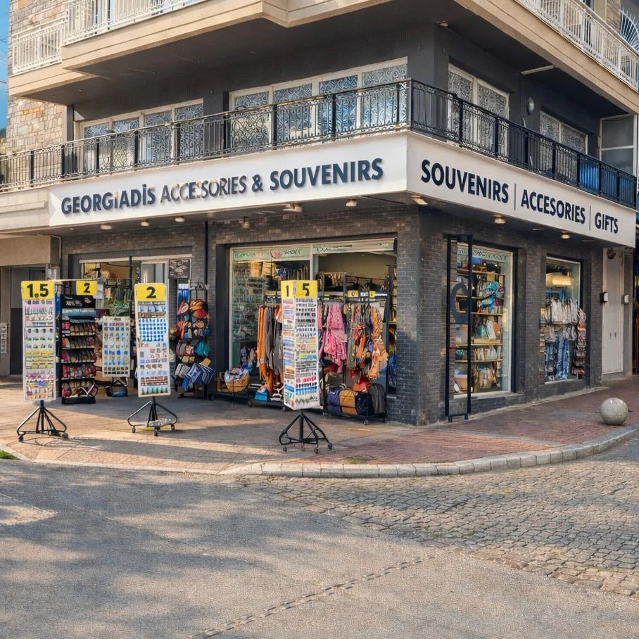 Georgiadis Accessories & Souvenirs, πρόσοψη καταστήματος στην Αλεξανδρούπολη